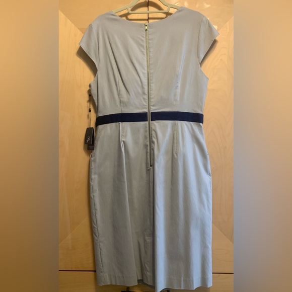 Adrian Pappell Women's Work Office Business V-Neck Midi Dress Size 16 - Picture 3 of 4